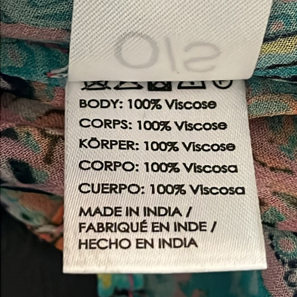 Saachi Floral Print Bell Ruffle Sleeve Sheer Ruana Kimono - Picture 9 of 11